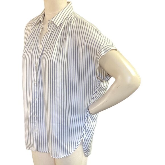 Madewell Central Shirt in Dalton Stripe Sz S #149H - Picture 5 of 9